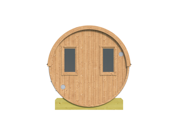 Barrelsauna 195 x 250 cm Thermowood 