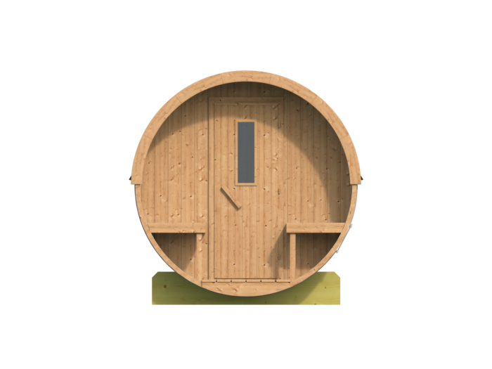 Barrelsauna 195 x 250 cm Thermowood 