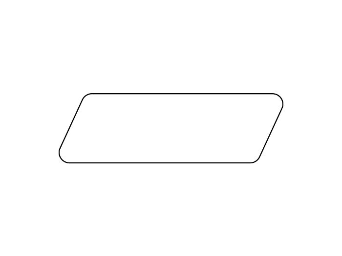 Douglas Rhombus profil - Rhombus regel 2x6.7cm