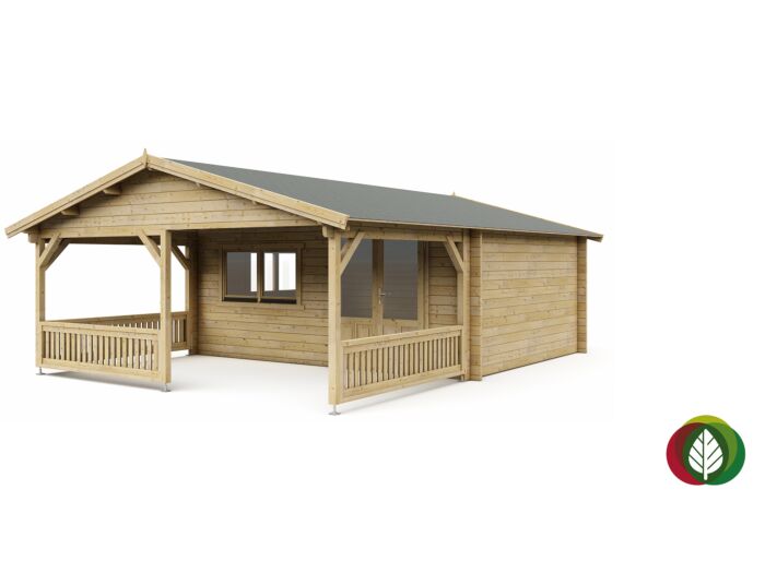 Blokhut 5x4+3 Interflex 540x440cm