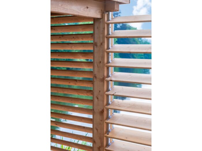 Flex Fence voor planken schutting met draaibare lamellen 220cm