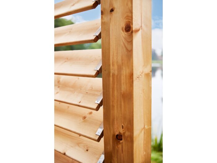 Flex Fence voor planken schutting met draaibare lamellen 220cm