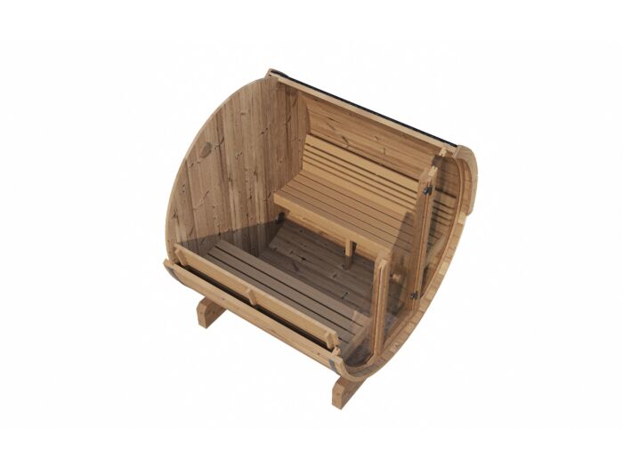 Barrelsauna 205 x 180 cm Ergonomisch Thermowood