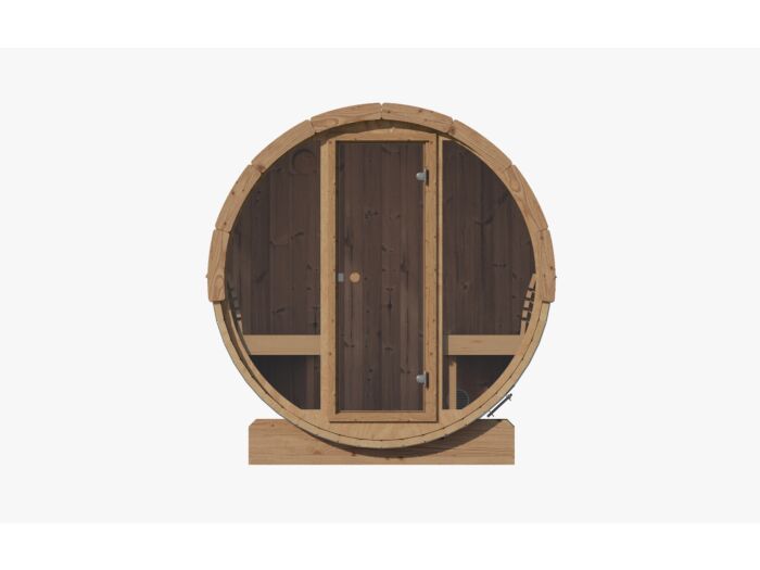 Barrelsauna 205 x 180 cm Ergonomisch Thermowood
