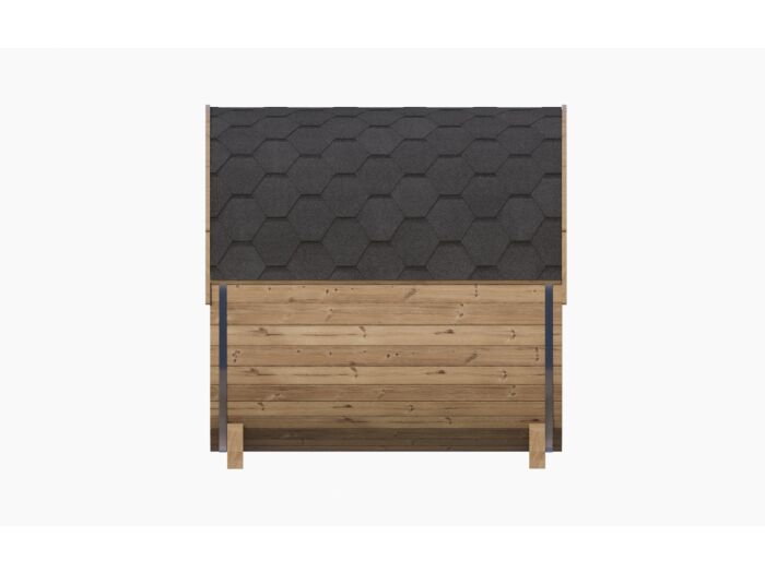 Barrelsauna 205 x 180 cm Ergonomisch Thermowood