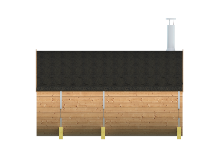 Barrelsauna 205 x 350 cm Thermowood 