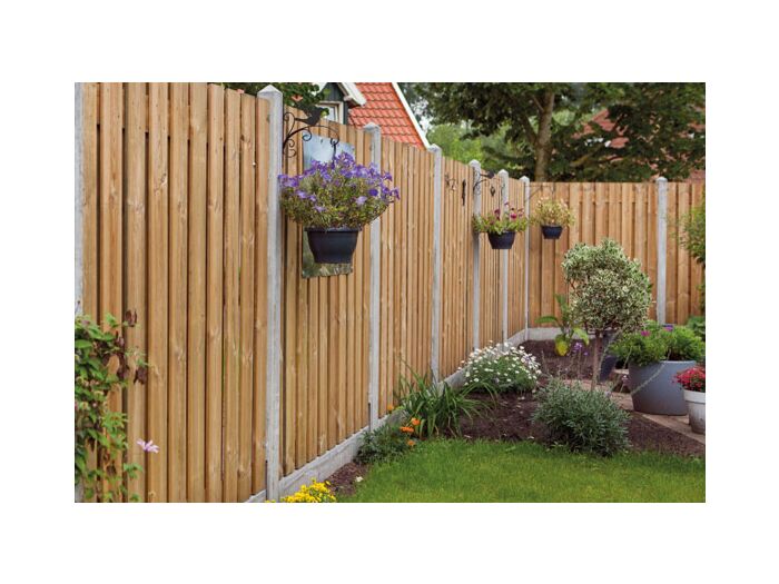 Betonpaal Schelde wit / grijs Eindpaal 8.5 x 8.5 x 277 cm
