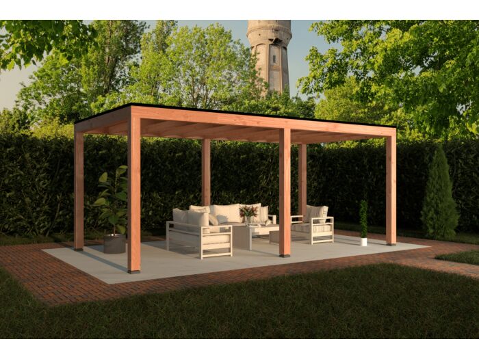 Douglas overkapping 600x300cm Florijn 