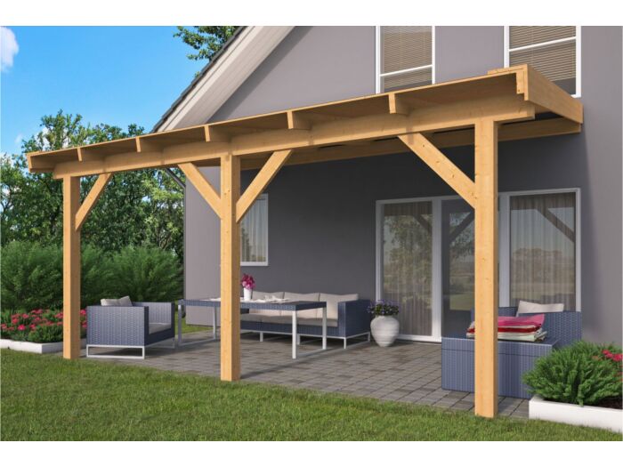 Douglas houten veranda DHZ 600 x 300 cm