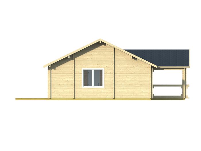 Chalet / blokhut Finn 1040x740cm + luifel 238cm
