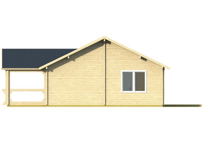 Chalet / blokhut Finn 1040x740cm + luifel 238cm