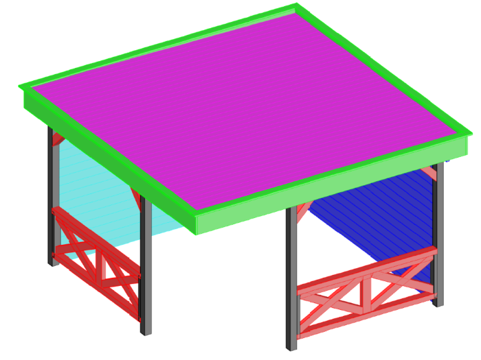 Paviljoen P3556 Interflex 330x330cm