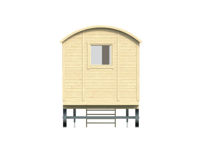 Pipowagen / Zigeunerwagen Paddy met veranda 240 x 480 cm