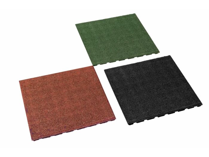 Rubber tegel groen 50 x 50 cm