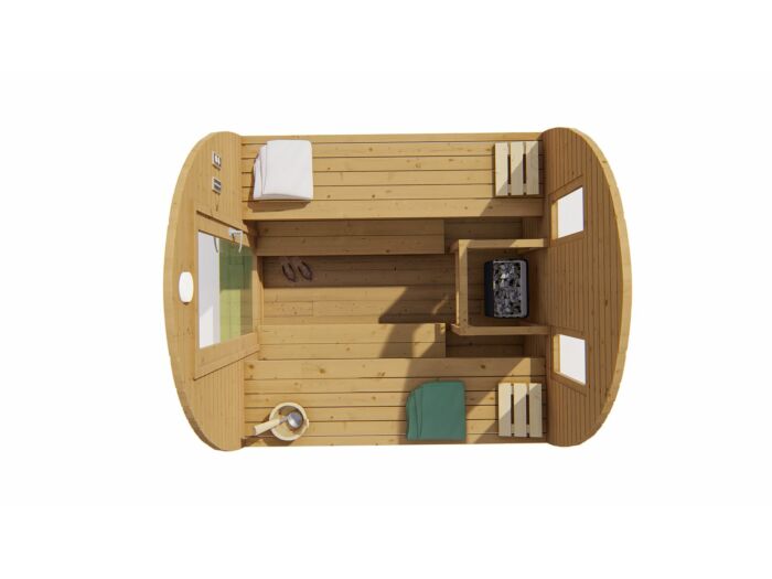 Pod Sauna Tolva 230 x 259 cm Thermowood  