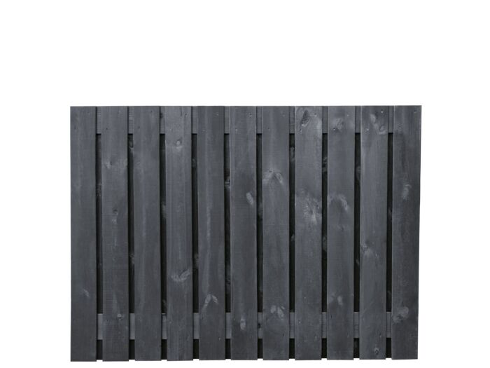 Tuinscherm Stuttgart zwart gespoten 21-planks