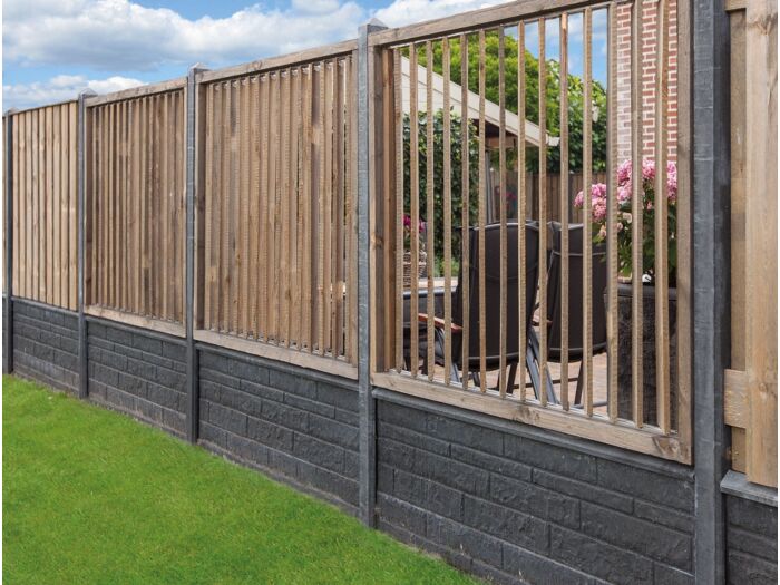 Flex Fence voor planken schutting met draaibare lamellen 220cm