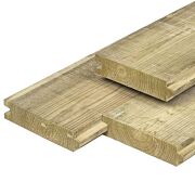 Prijs Mysterie Ongewijzigd Damwand geimpregneerd grenen hout 4.0x17.0x300 cm