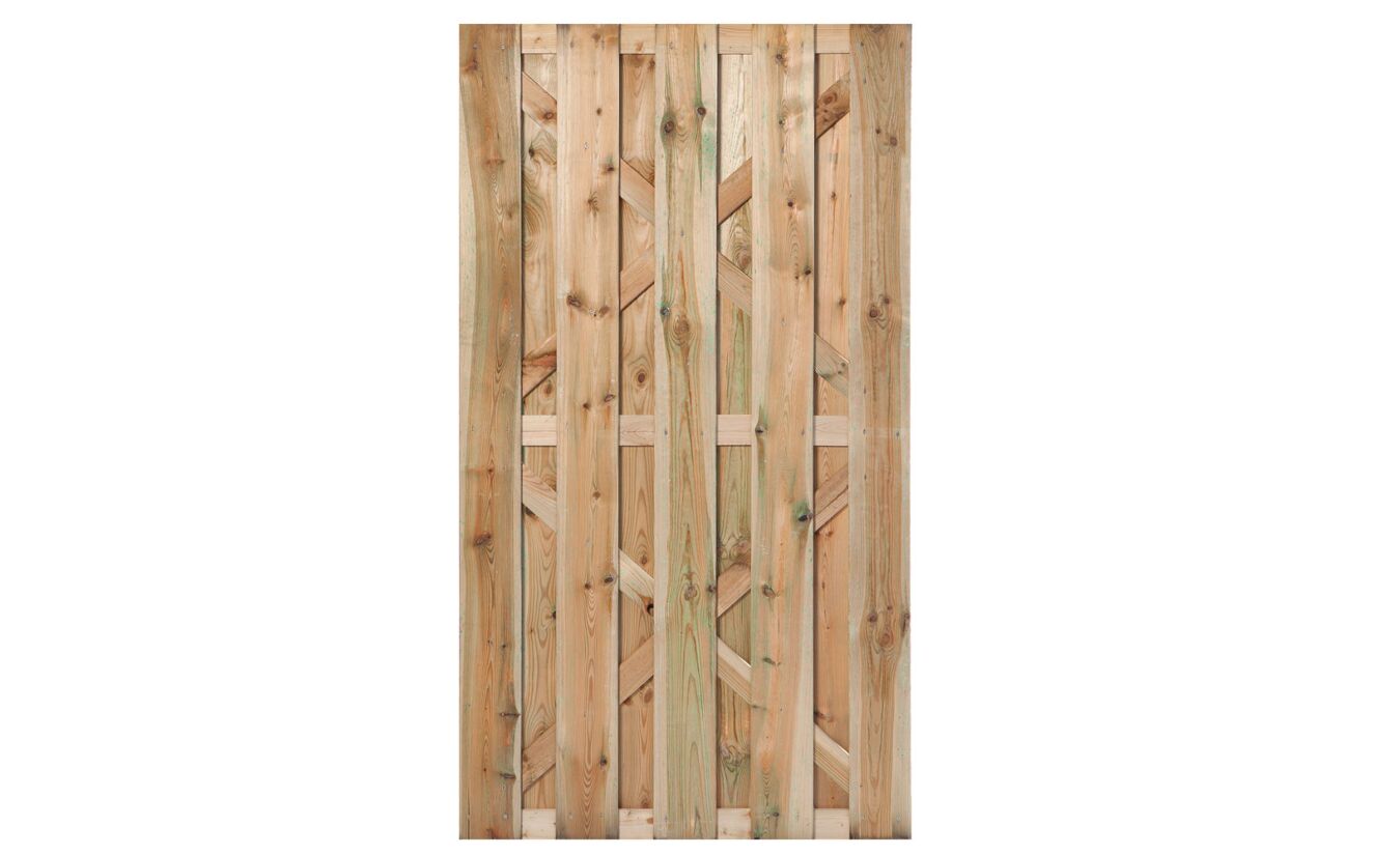 Tuindeur Hoogeveen recht geimpregneerd hout 100x180cm