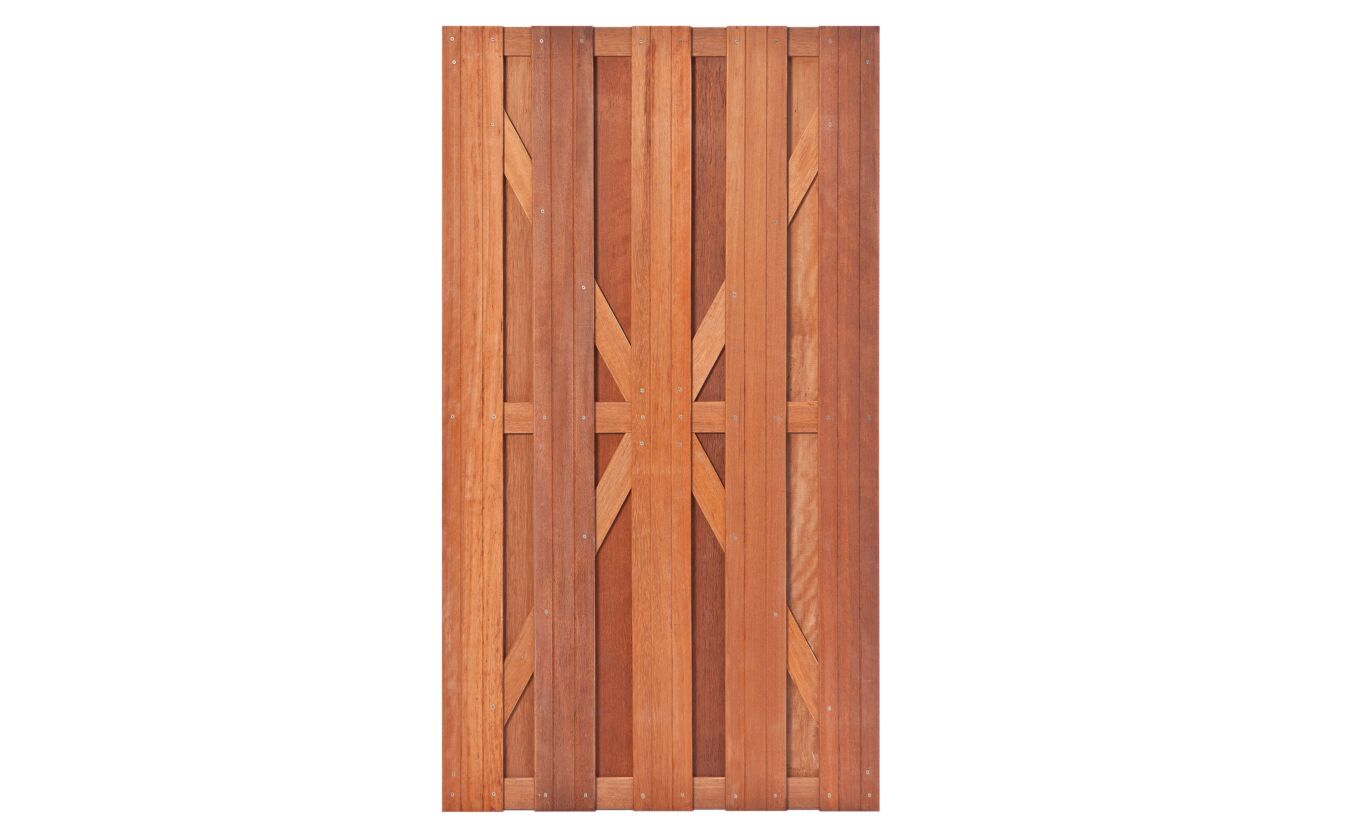 Tuindeur Kampen recht hardhout 100x180cm