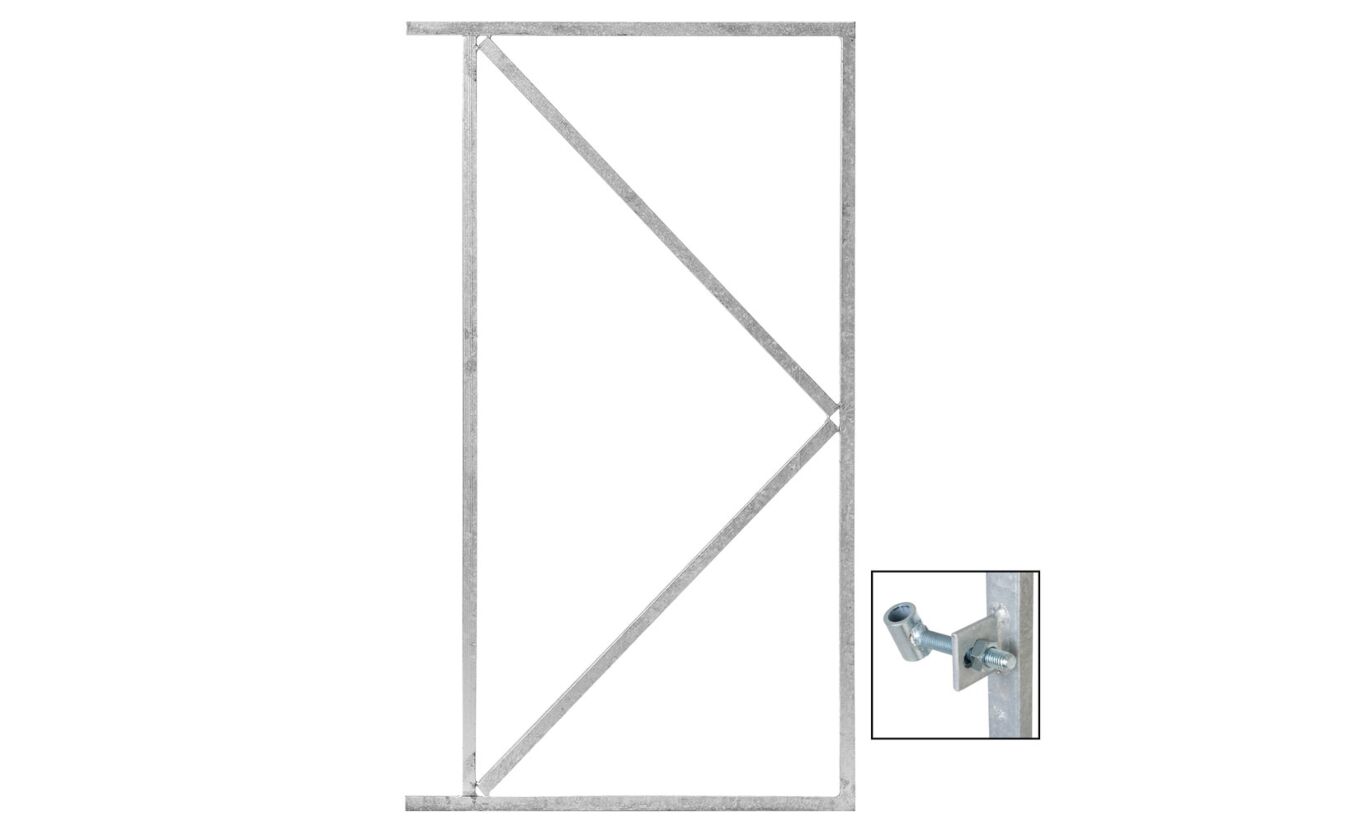 IJzeren frame voor zelfbouw schuttingdeur 100cm breed