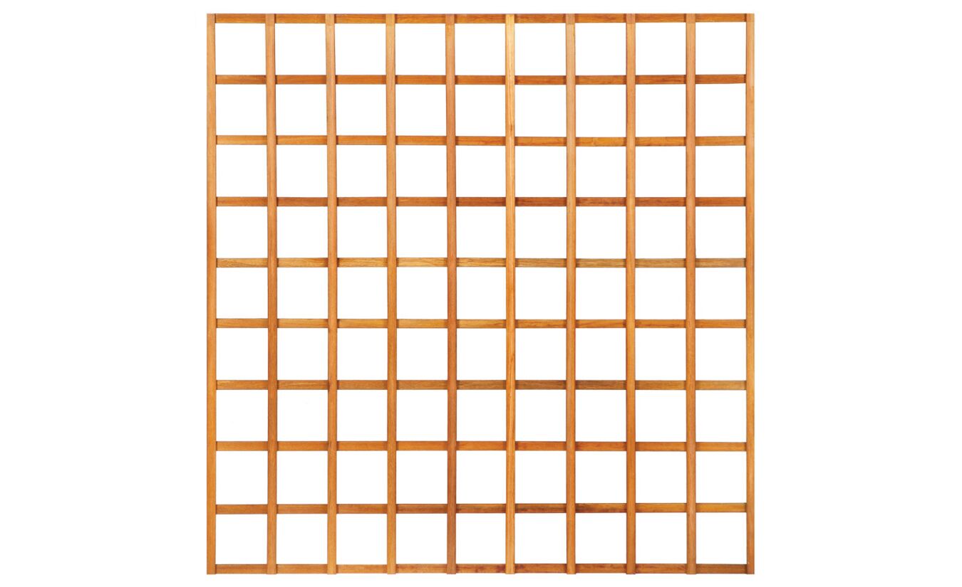 Rechte trellis recht hardhout 180x180cm
