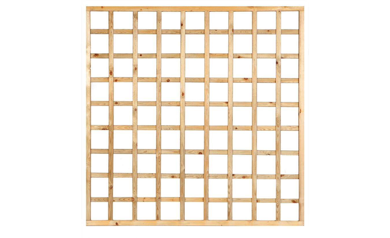 Trellis scherm recht met lijst geimpregneerd hout 180x180cm