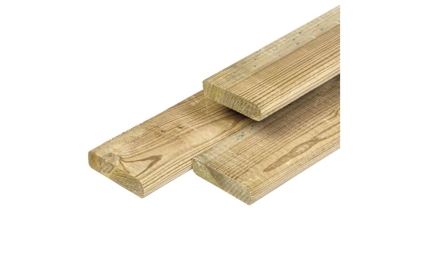Timmerhout geimpregneerd grenen hout 1.6x7x180cm