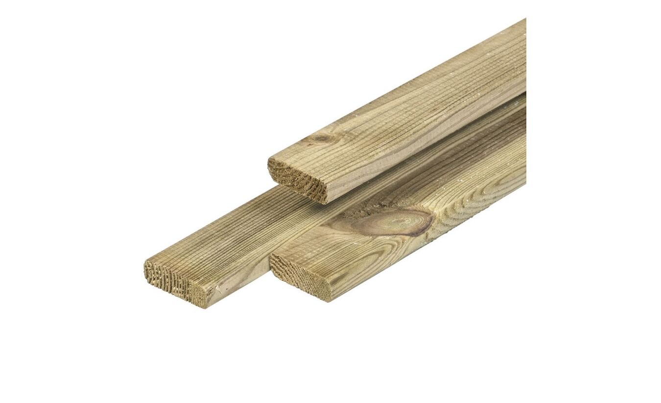 Timmerhout geimpregneerd grenen hout 1.6x4.5x180cm