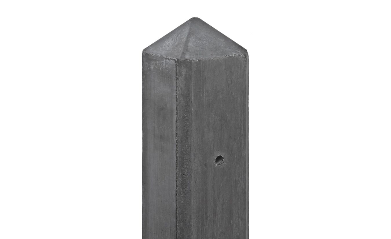 Tussenpaal-kabeldoorvoer antraciet diamantkop 10x10x280cm Schie