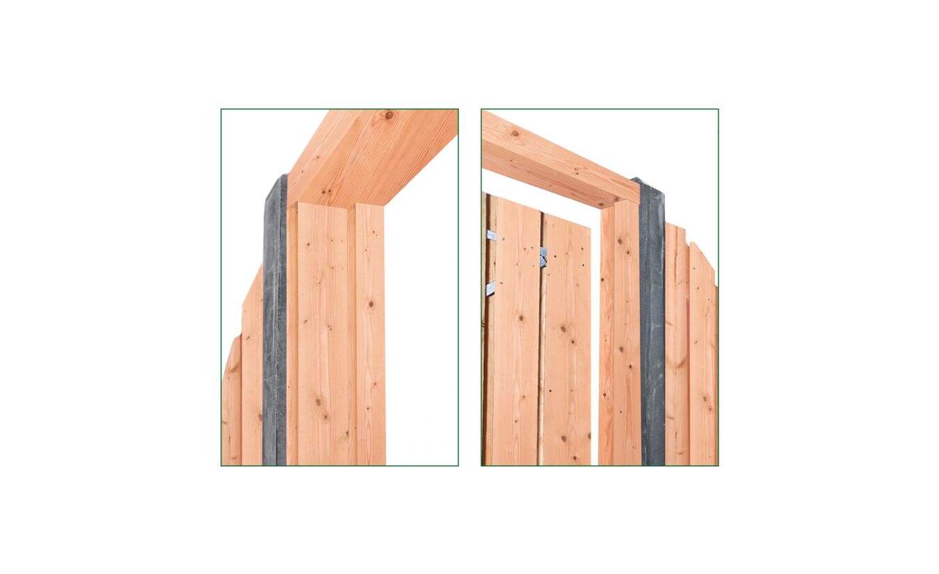 Deur kozijn Douglas met kader en aanslag lat H180-210cm x B90-150cm