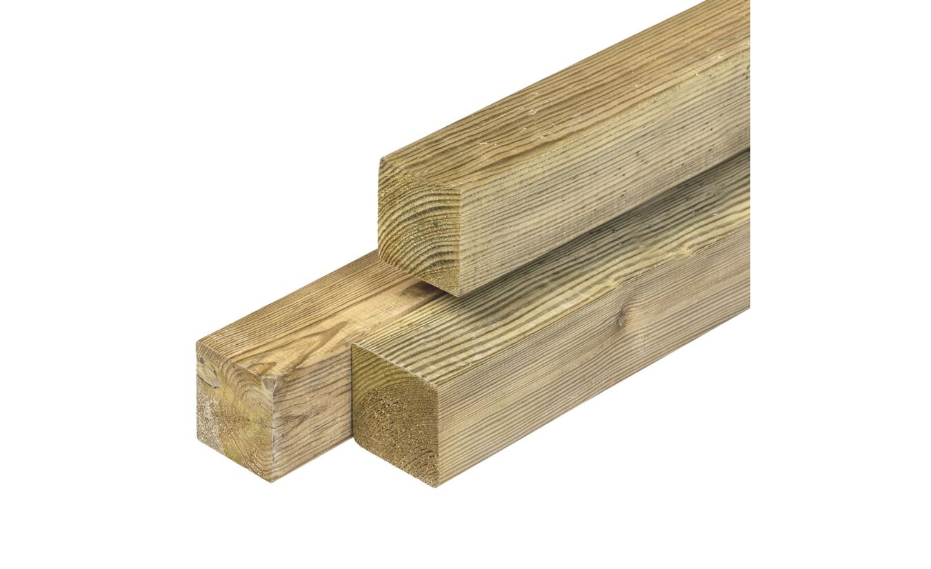 Tuinpaal geimpregneerd hout 6.8x6.8x400cm