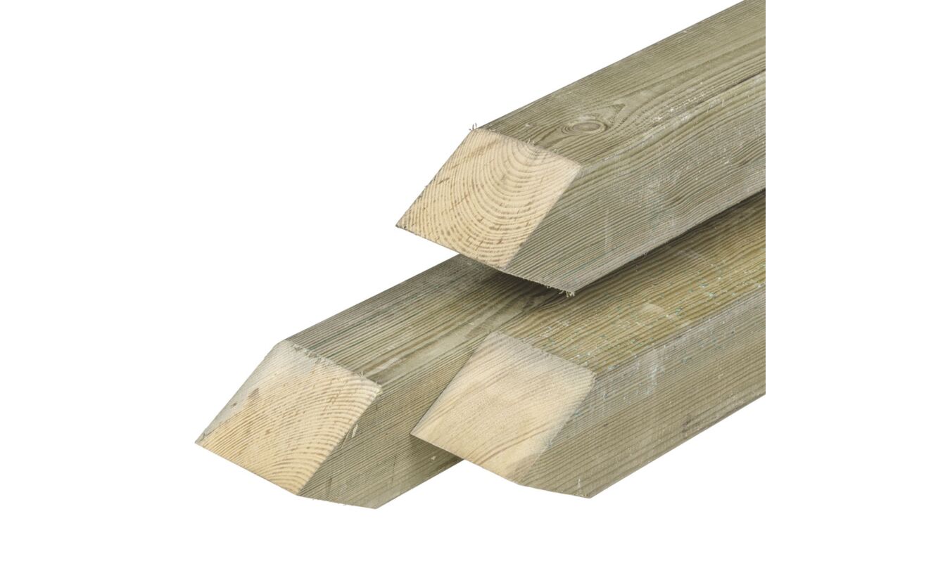Tuinhek paal geimpregneerd hout 8.8x8.8x100cm