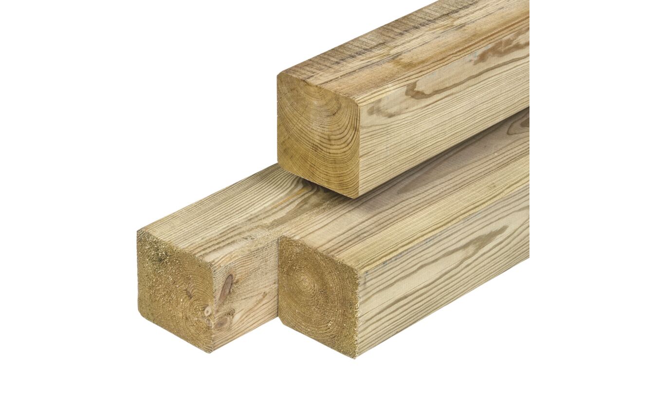 Tuinpaal geimpregneerd hout 8.8x8.8cm