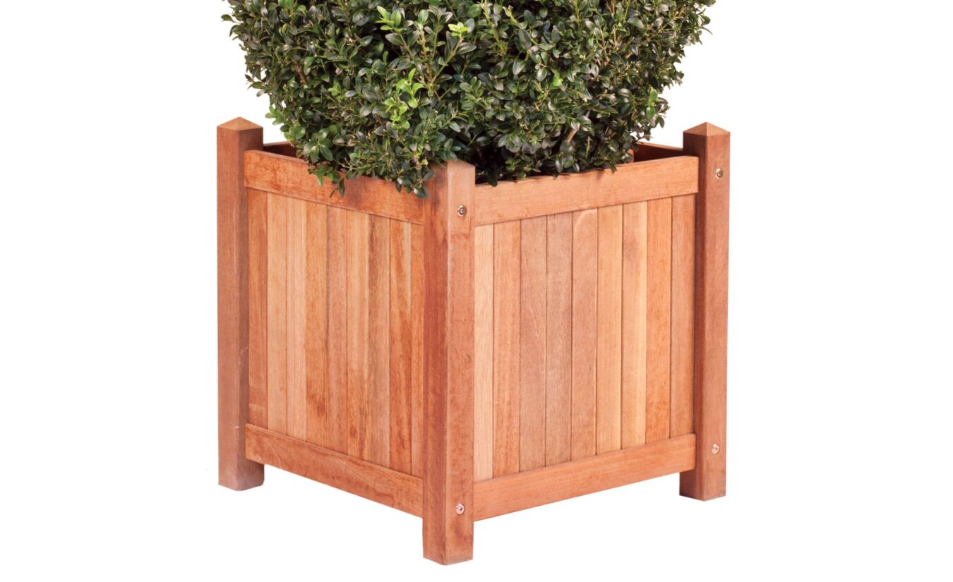 Plantenbak Lombok hardhout teak 45x45x47cm