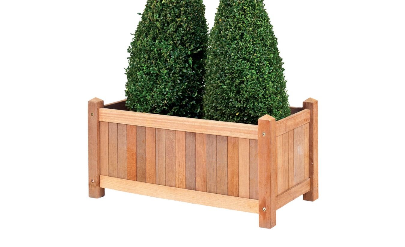 Plantenbak Sulawesi groot teak 100x50x50cm