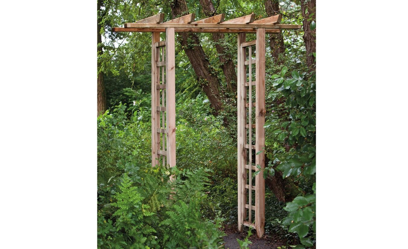 Pergola recht model geimpregneerd grenen hout 100x54x210cm