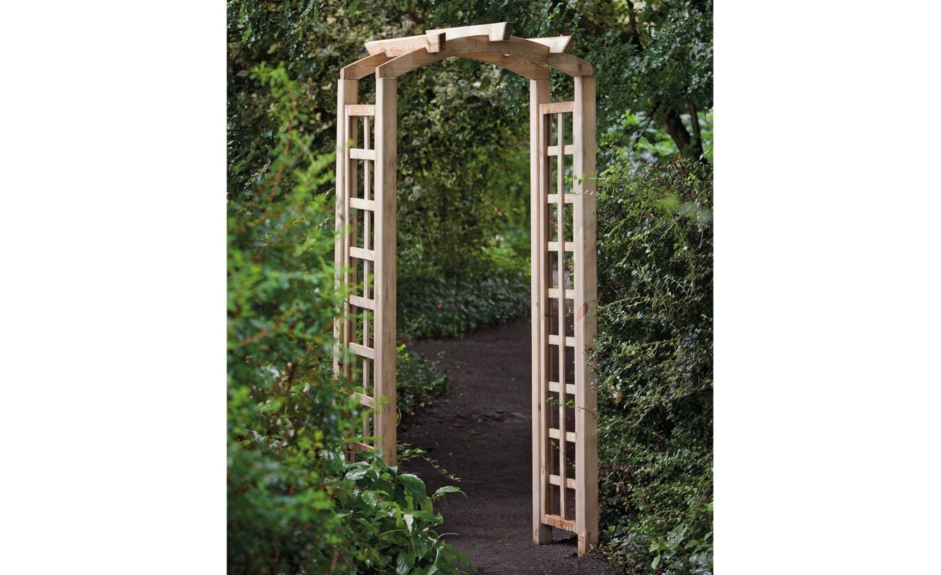 Pergola met toog geimpregneerd grenen hout 90x54x200cm