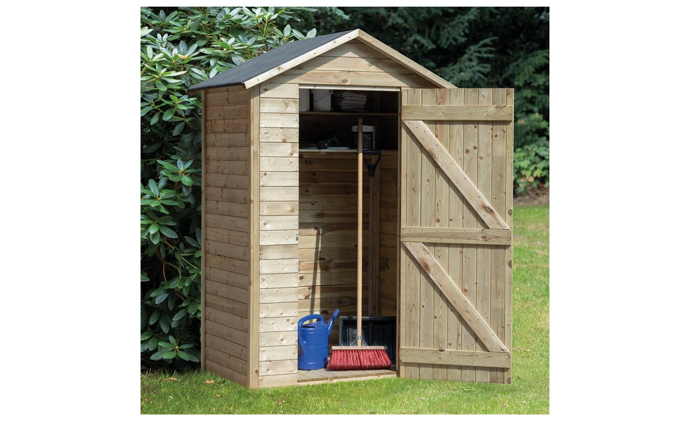 Tuinkast Drenthe geimpregneerd hout 120x80x180/222cm