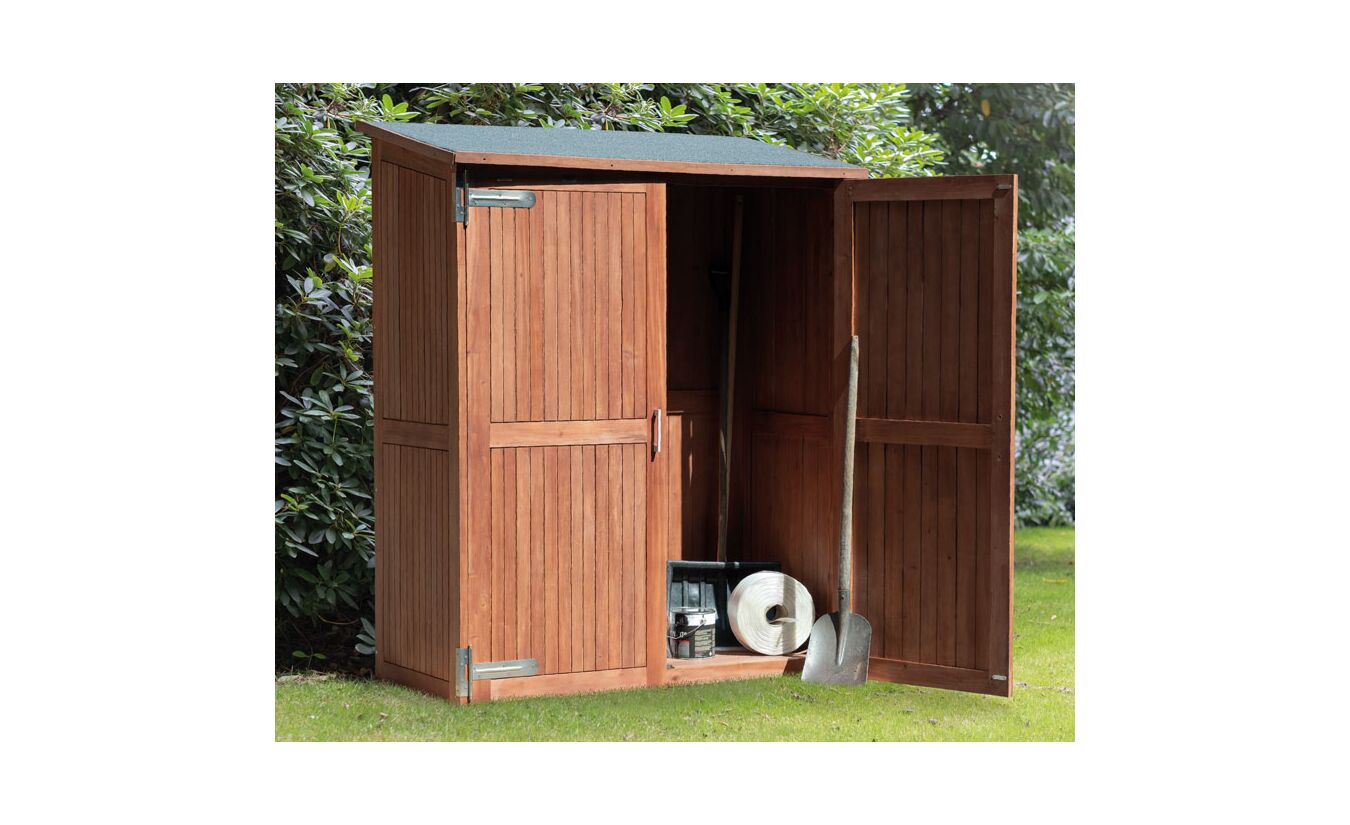 Tuinkast hardhout Montevideo 145x65x185cm