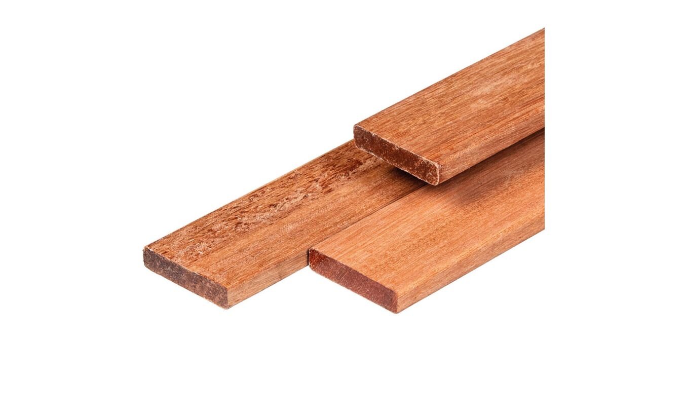 Timmerhout tuin plank hardhout 1.6x7x210cm