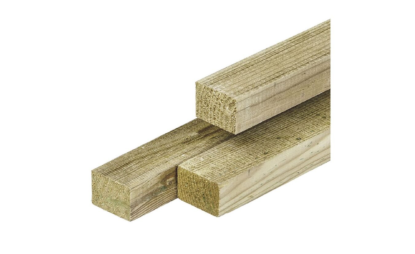 Timmerhout geimpregneerd hout 4.4x6.8 cm