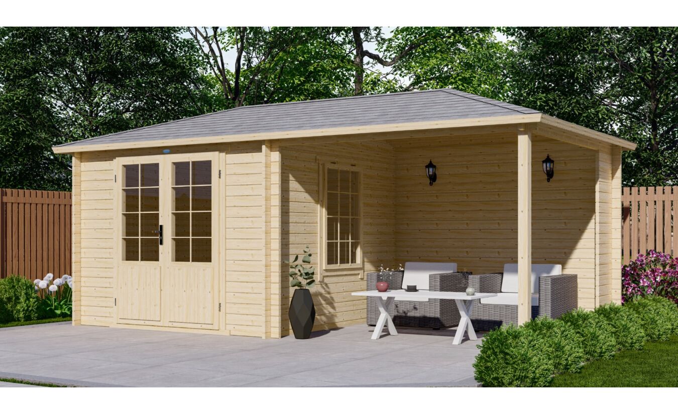 Blokhut 3030Z plus Interflex 576x300cm