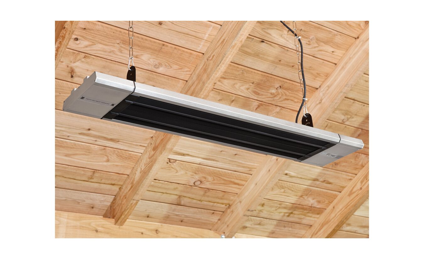 Heater black heat 900-1800W met wandsteun, timer en afstandsbediening