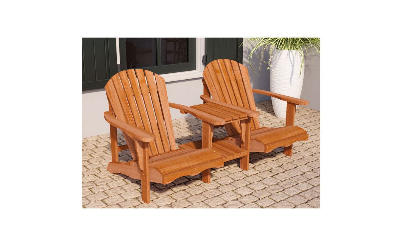Loveseat Relax hardhout 177x89x93cm
