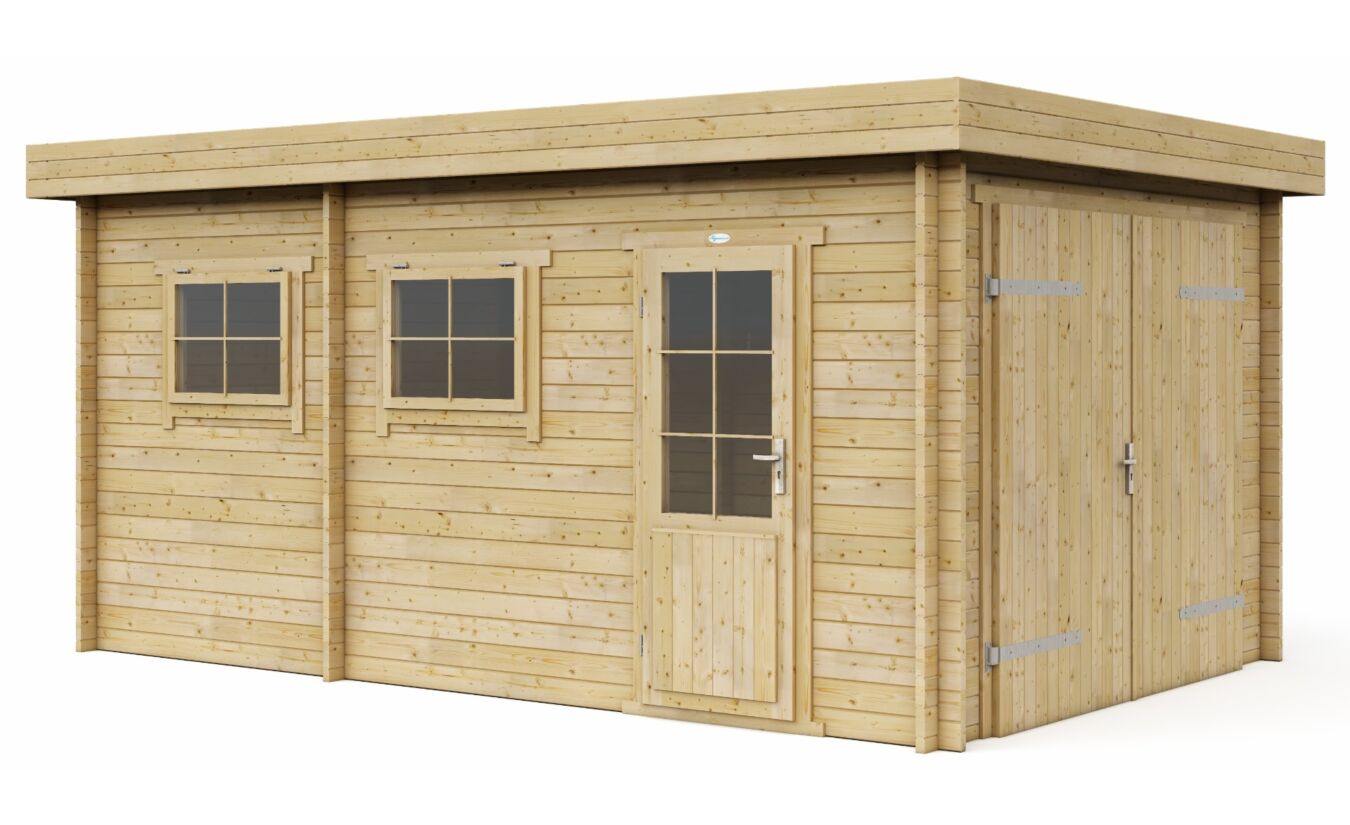 Garage 3352M Interflex 520x330cm met plat dak