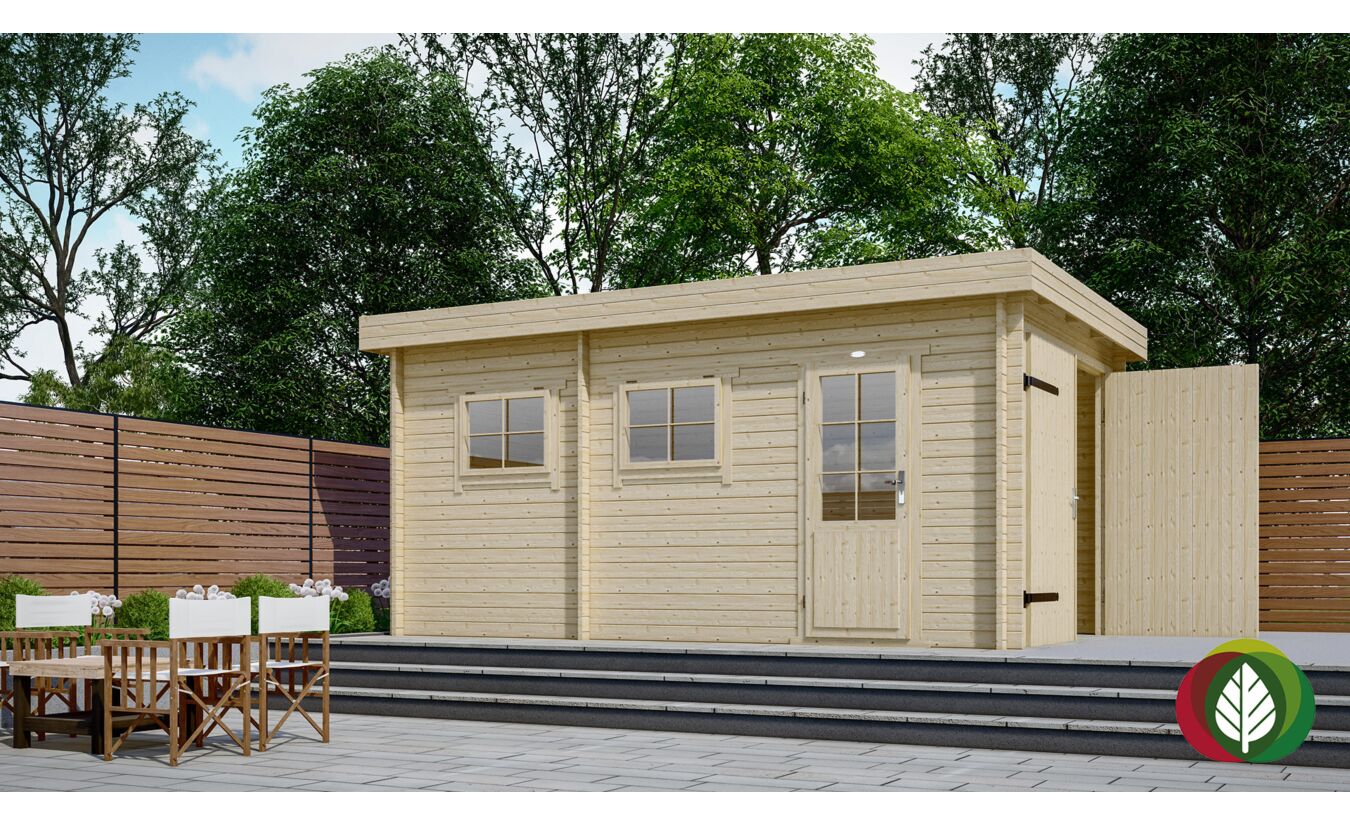 Garage 3352M Interflex 520x330cm met plat dak