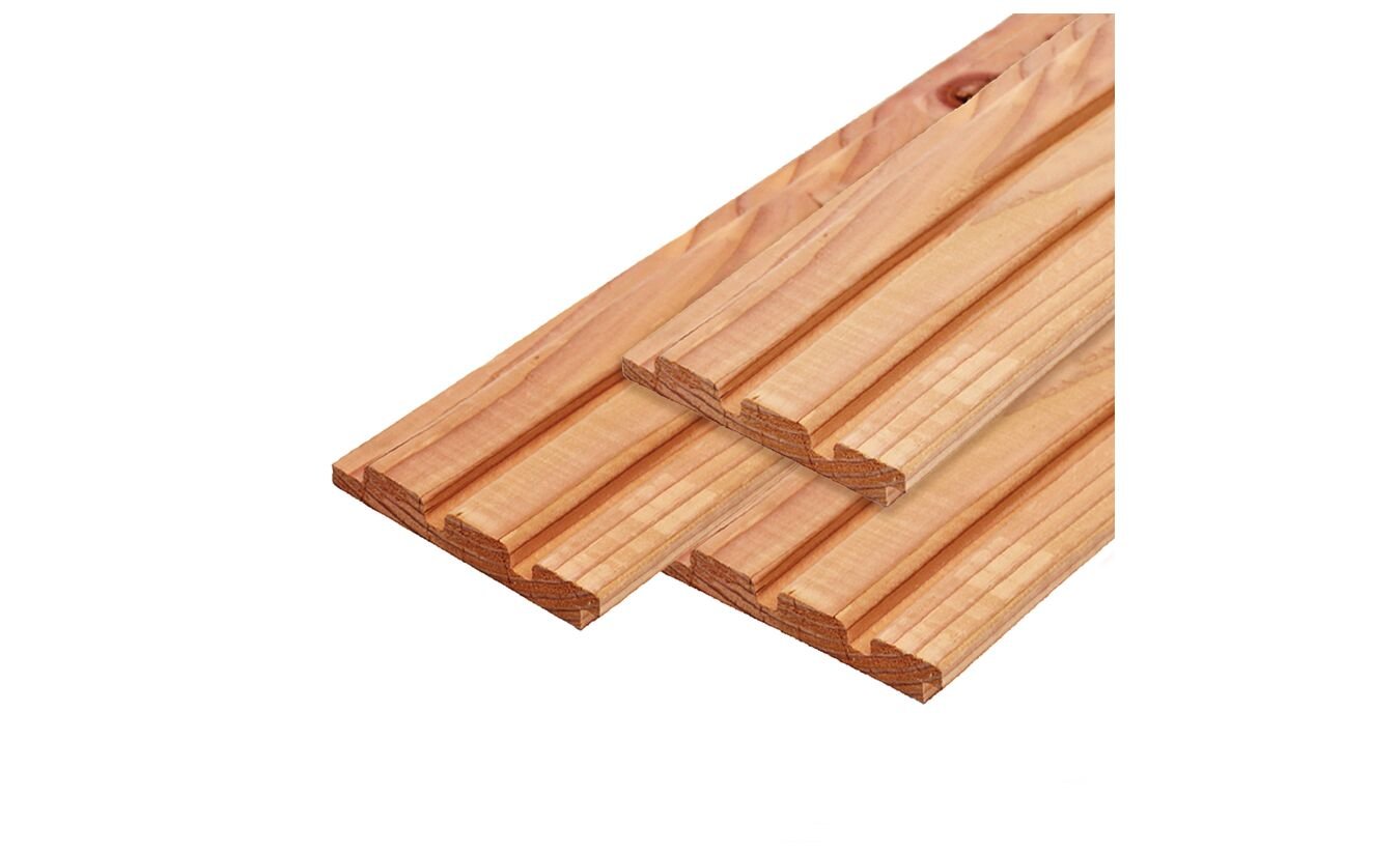 Deens Rabat Red Class Wood - Triple Profiel - 2.2x14 cm