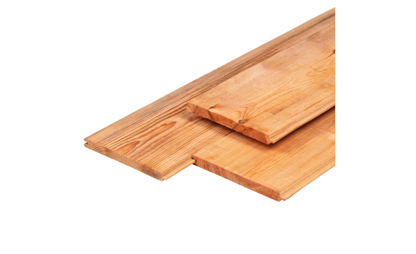 Veer en groef dakbeschot Red Class Wood 1.8x14.5x400cm 