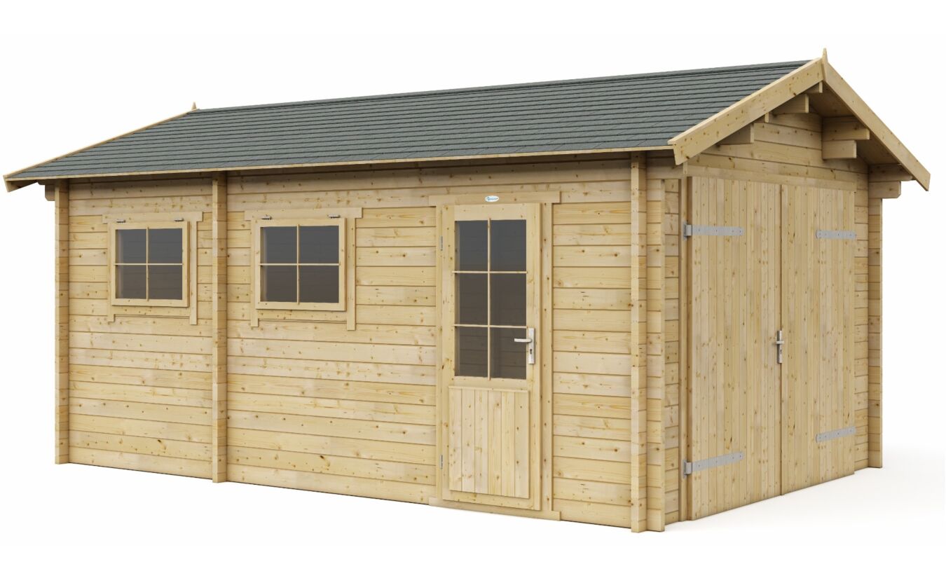 Garage 3755S Interflex 550x375cm met zadeldak